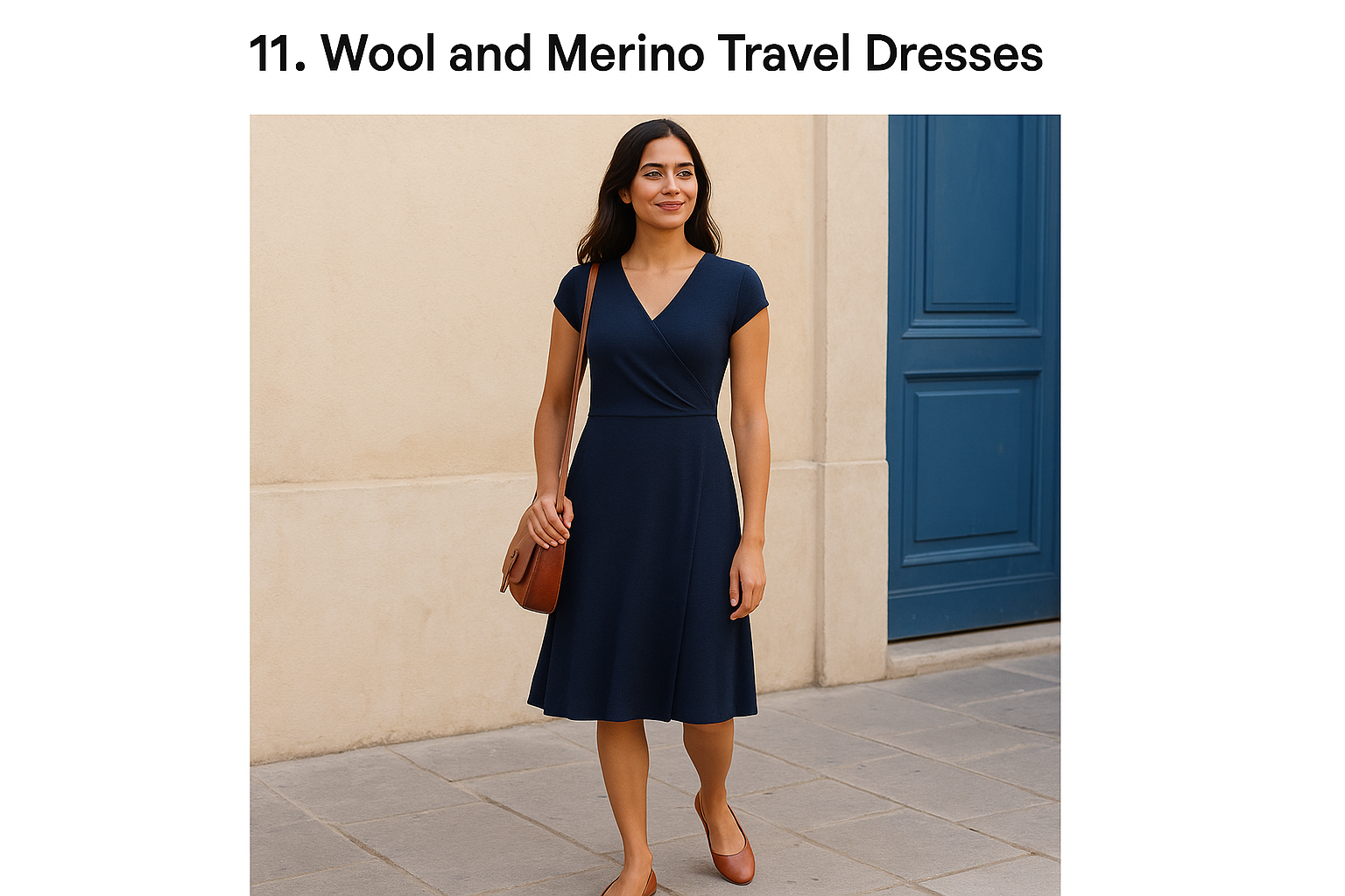 11. Wool and Merino Travel Dresses