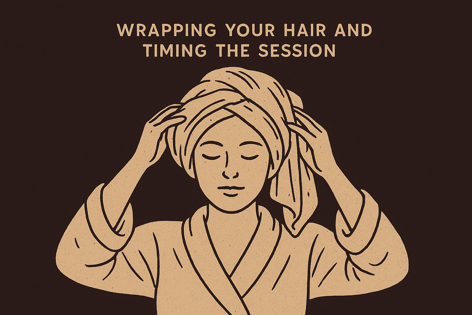 Wrapping your hair and timing the session
