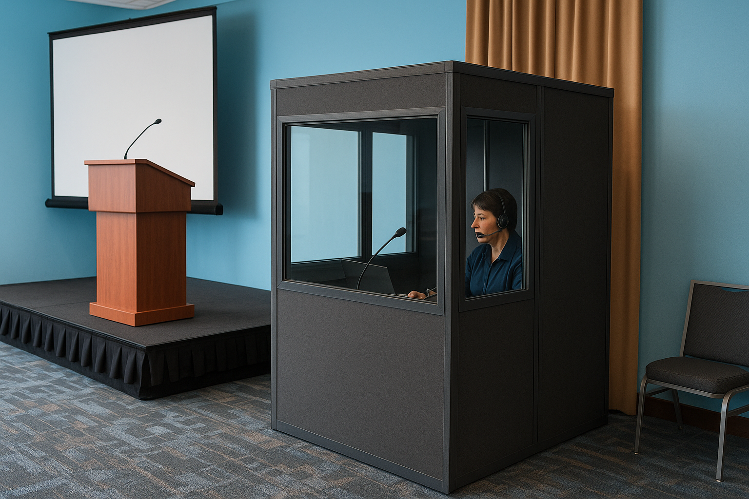 Position your interpreter booths correctly