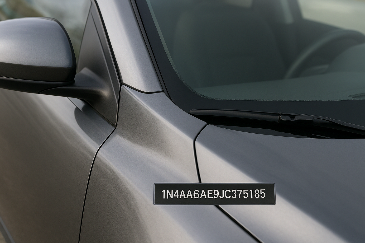 Where your VIN appears on the vehicle