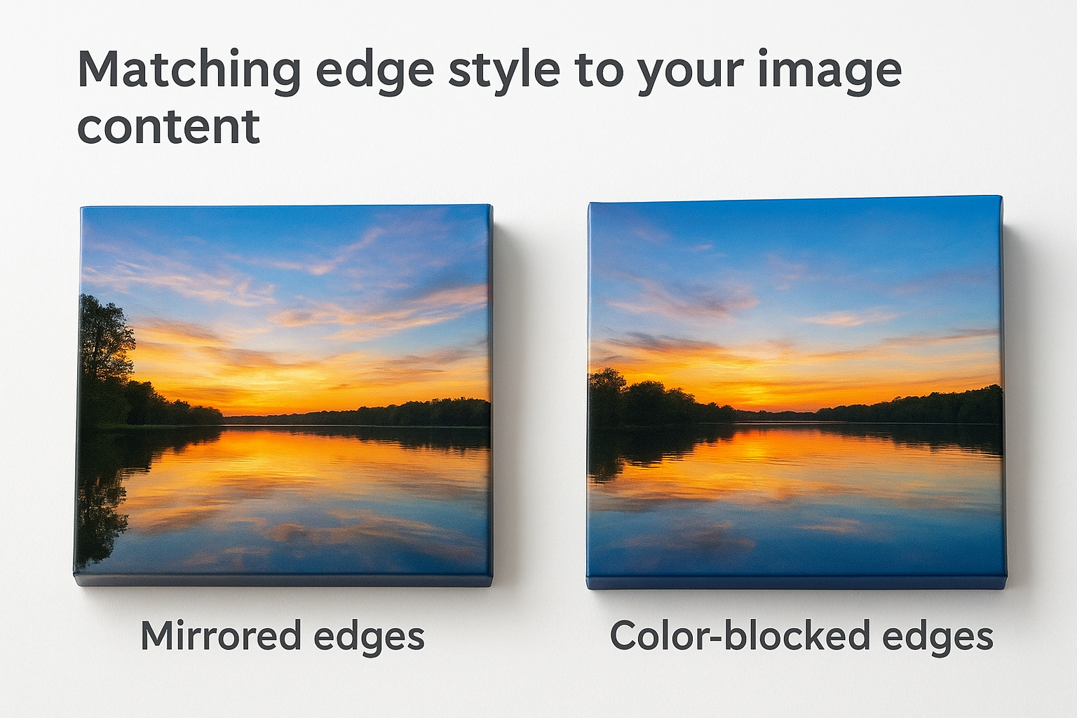 Matching edge style to your image content