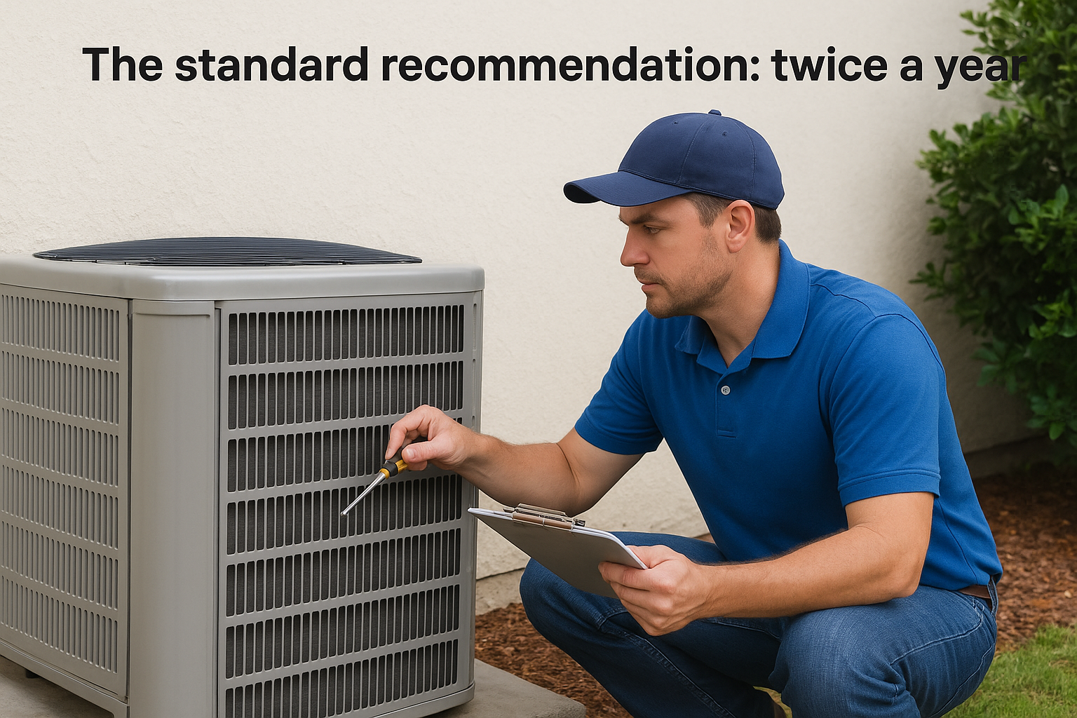 The standard recommendation: twice a year