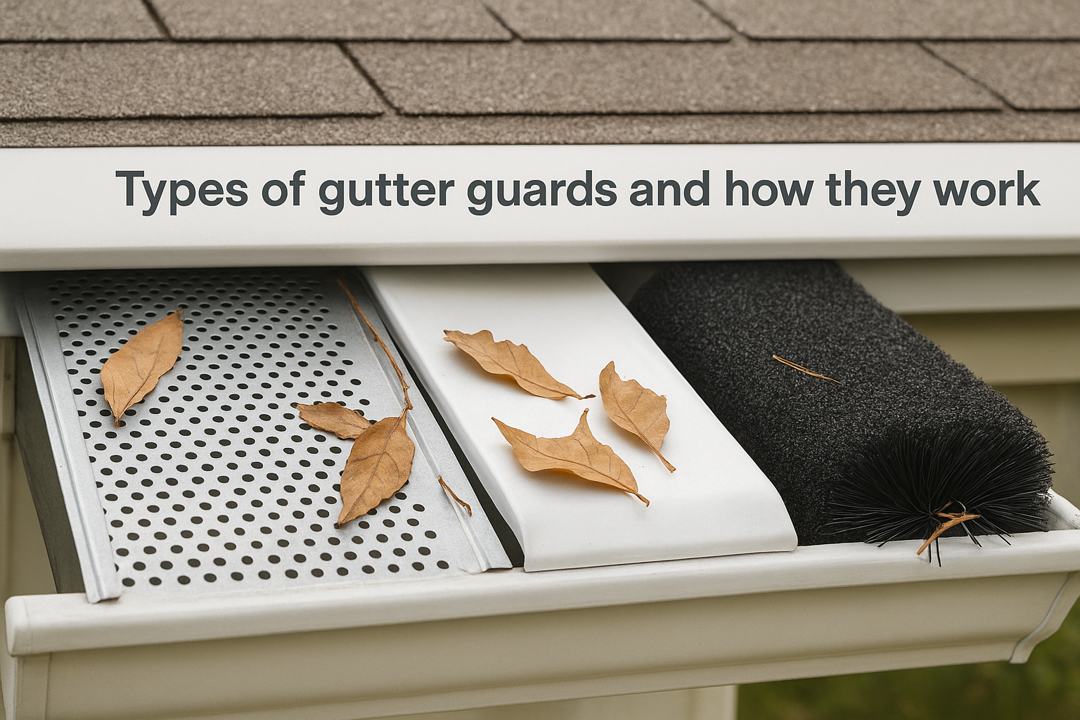Types of gutter guards and how they work