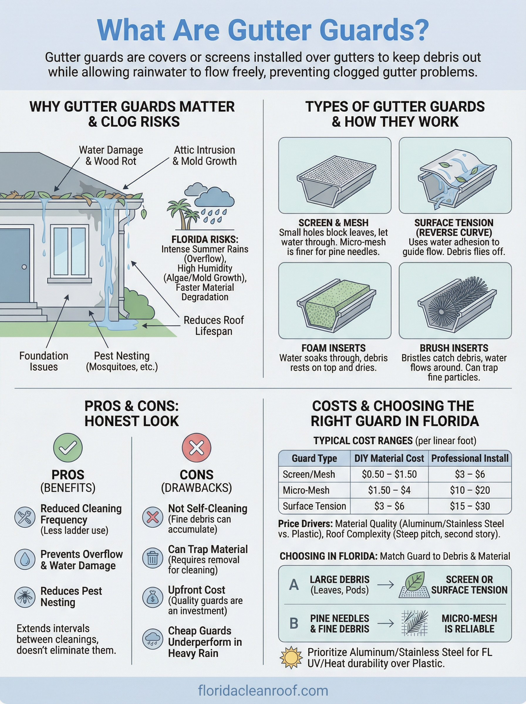 what are gutter guards infographic