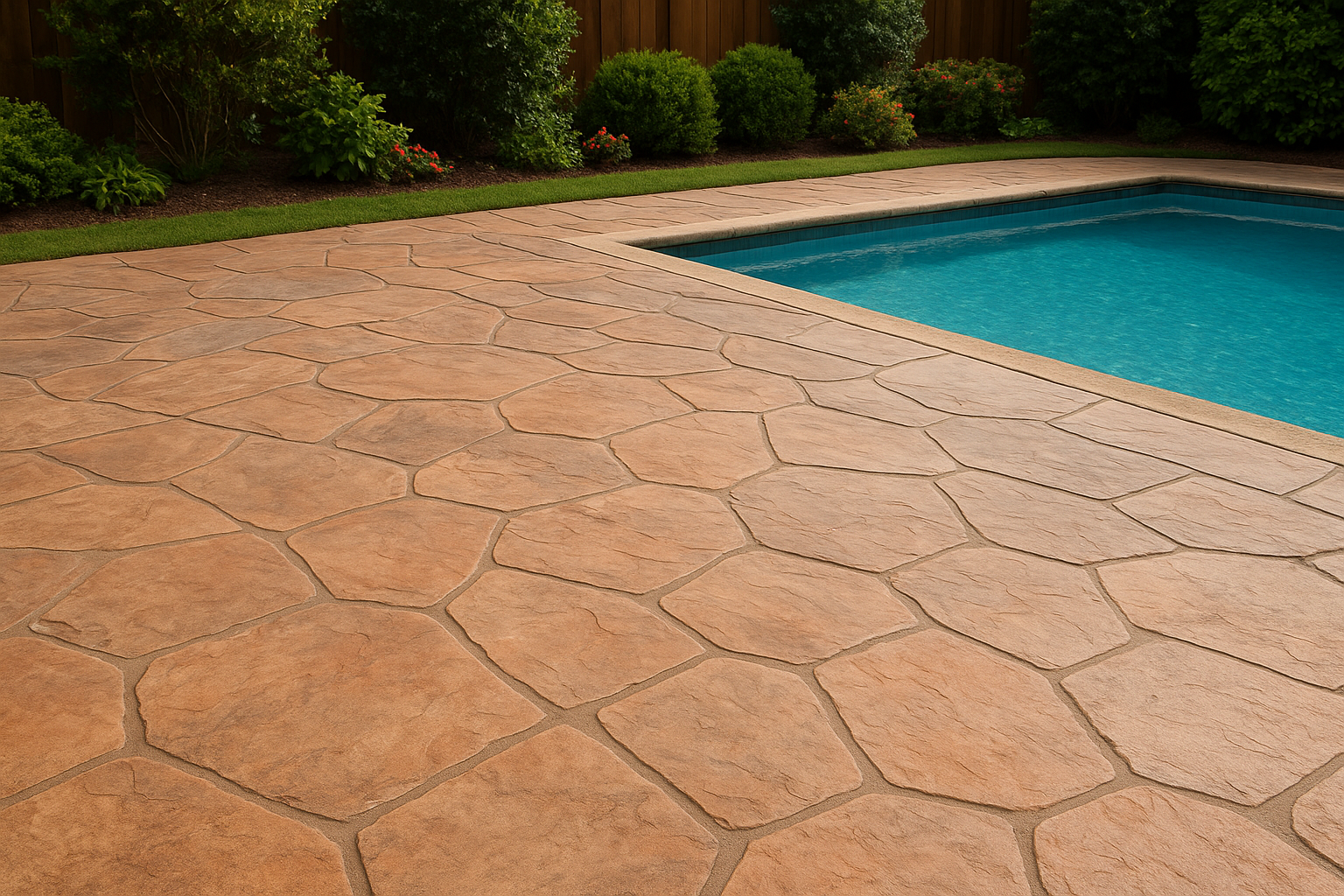 What stamped concrete can realistically mimic