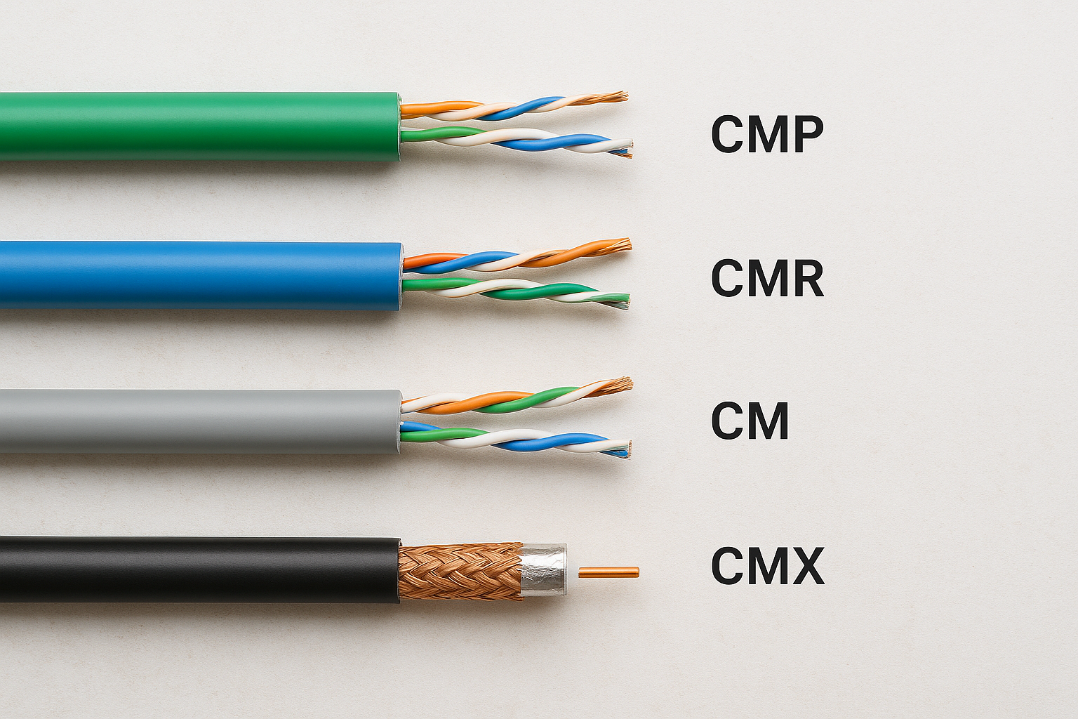 Cable Ratings and Fire Classifications