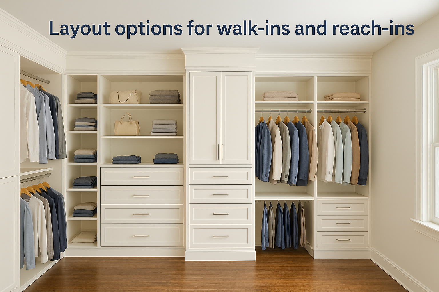 Layout options for walk-ins and reach-ins