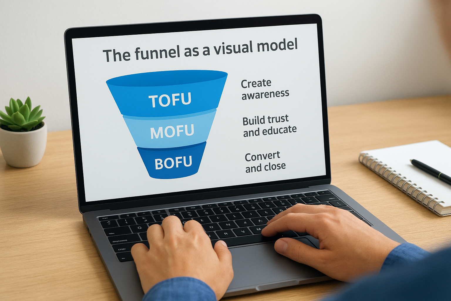 The funnel as a visual model