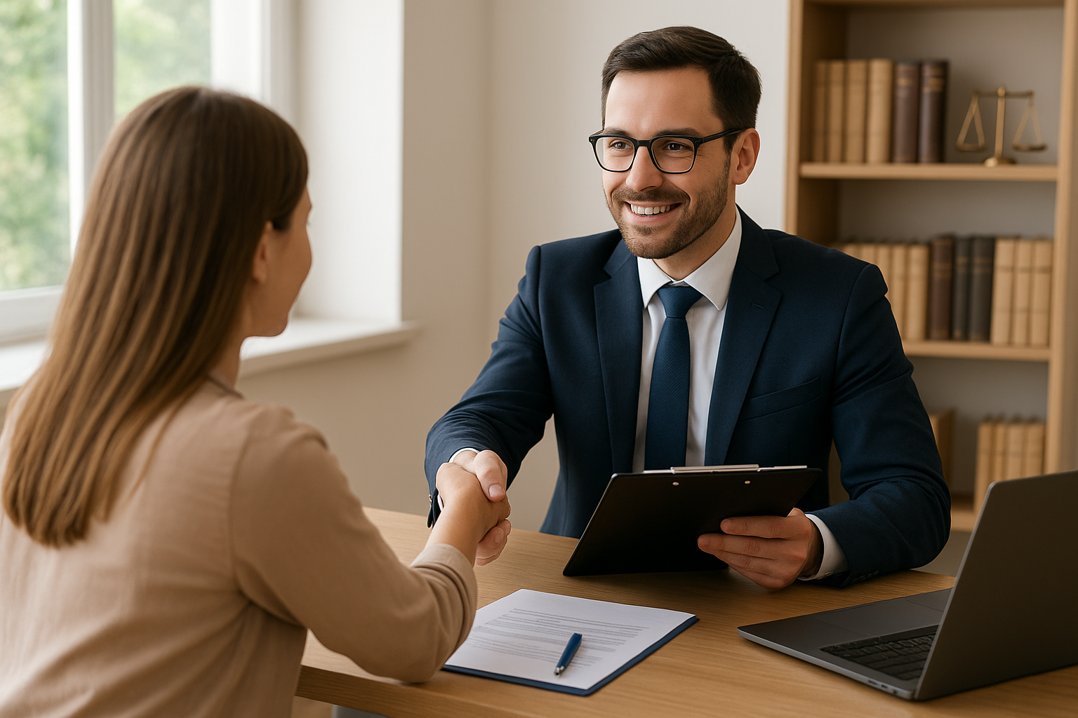 A law firm attracting new clients