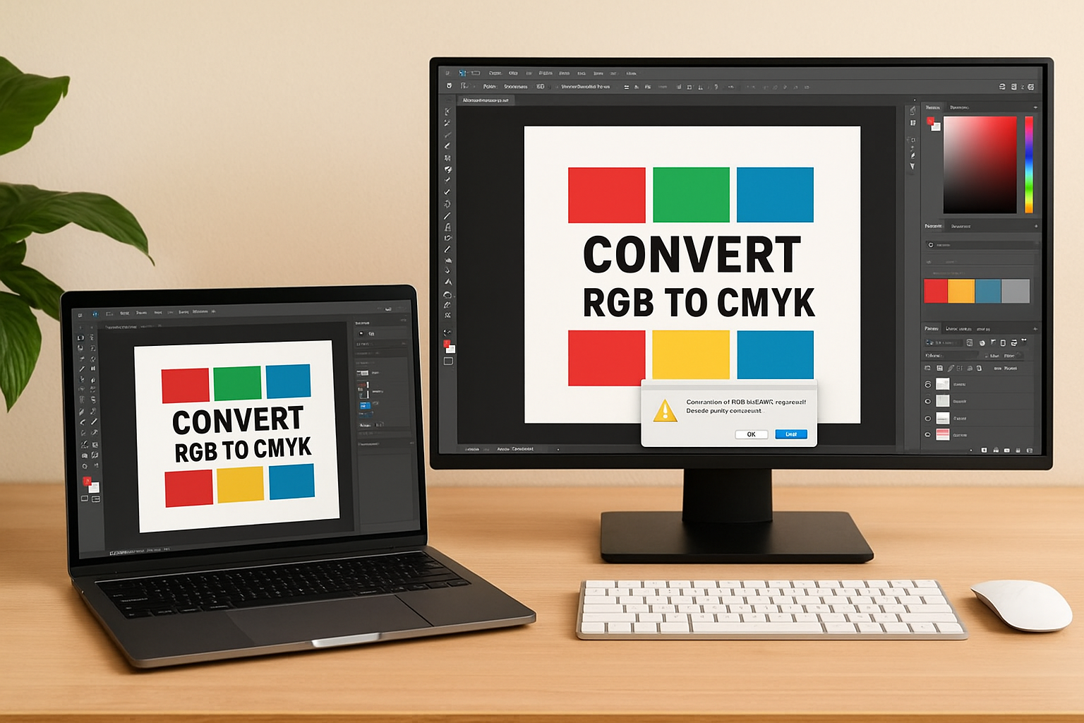 Converting in Adobe Illustrator or Photoshop