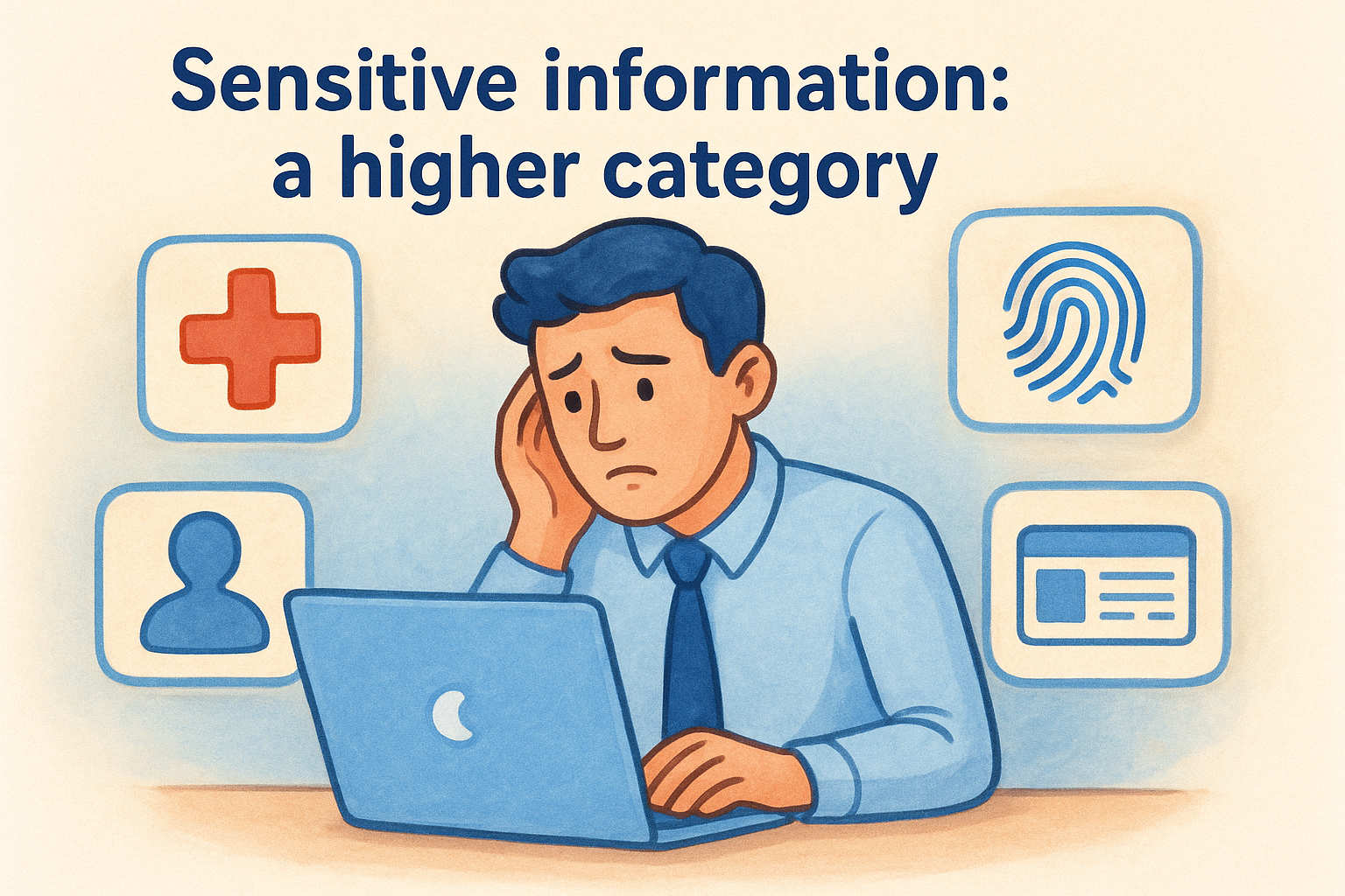 Sensitive information: a higher category