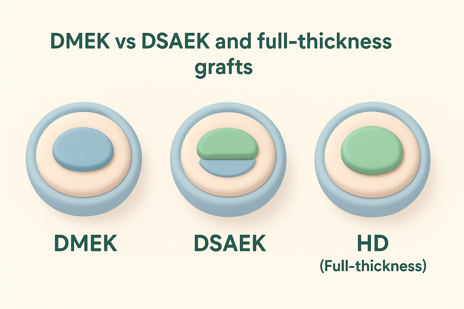 DMEK vs DSAEK and full-thickness grafts