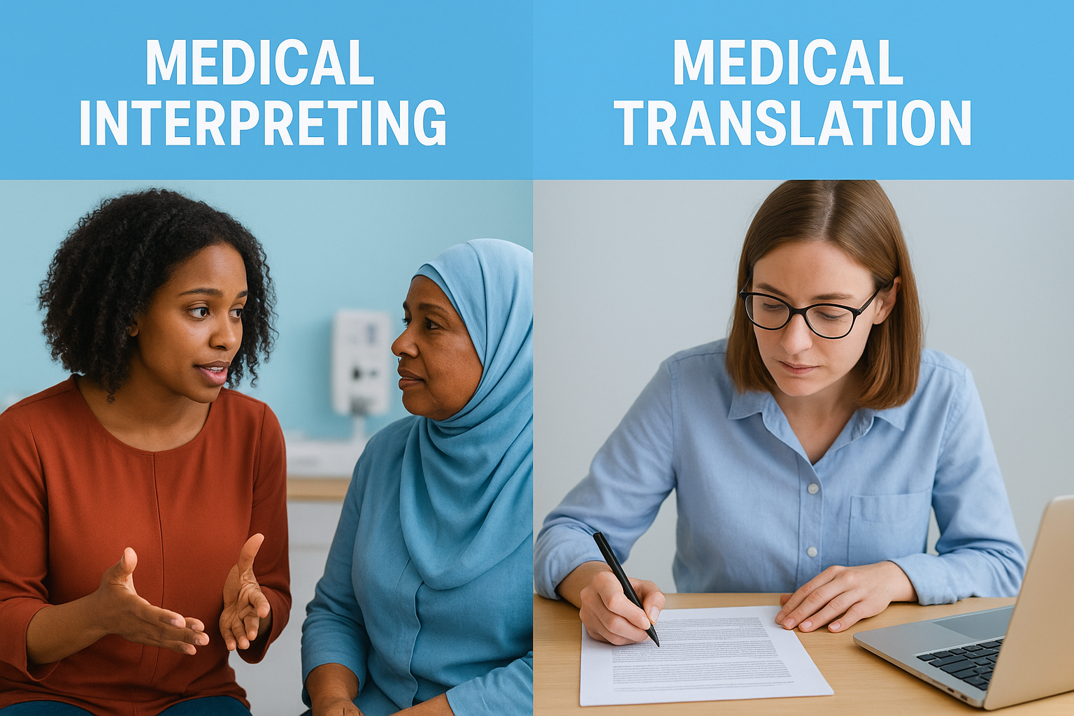 Medical interpreting vs medical translation