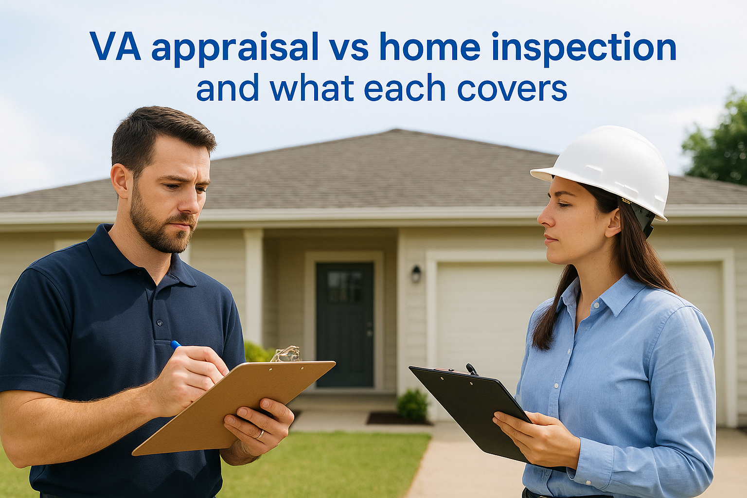 VA appraisal vs home inspection and what each covers