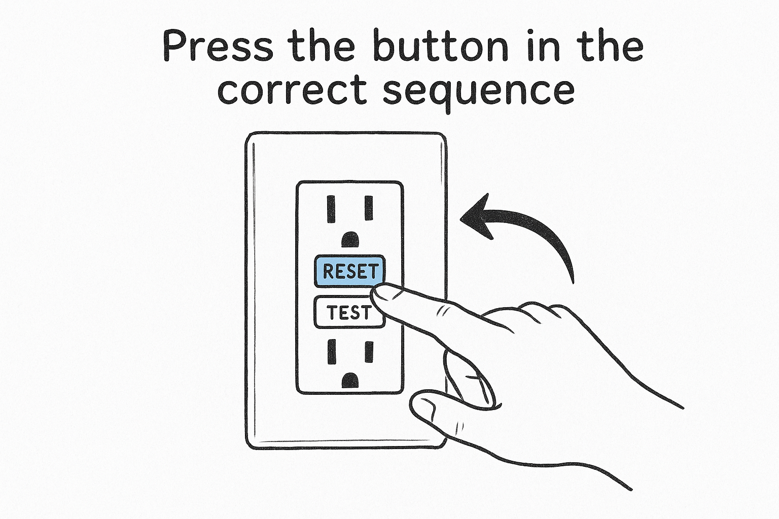 Press the button in the correct sequence