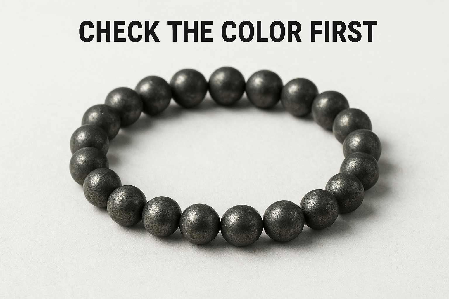 Check the color first