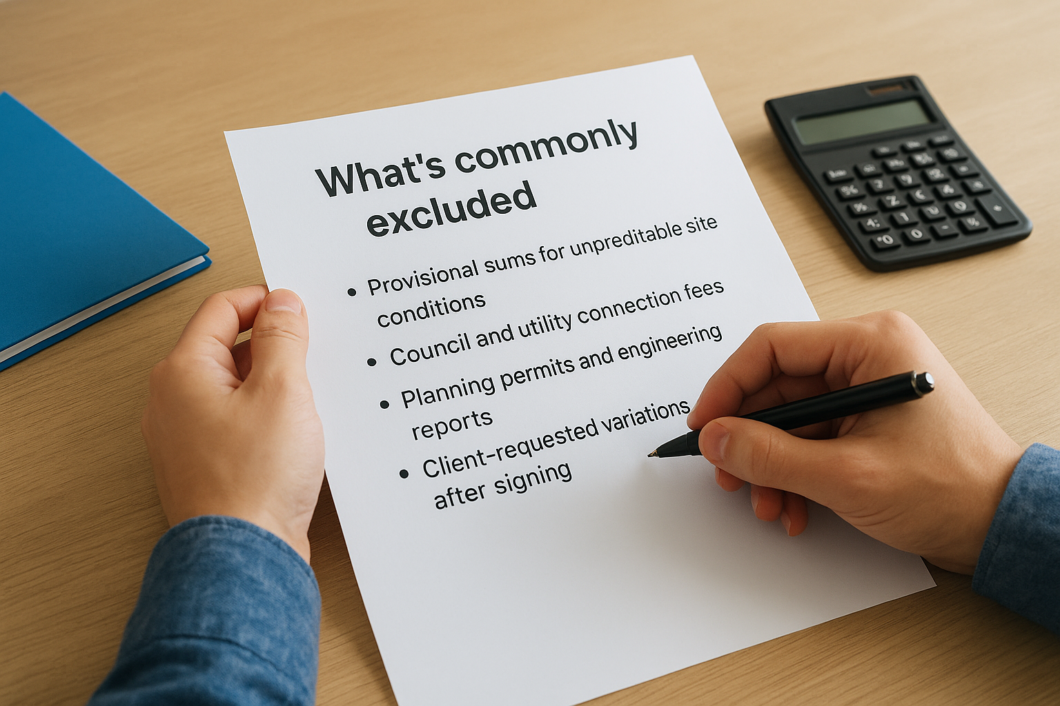 What's commonly excluded