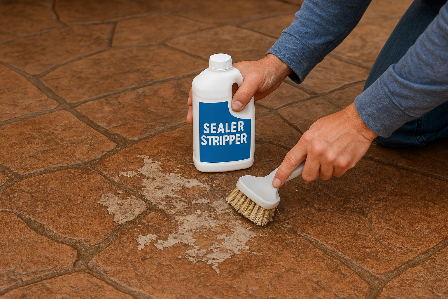 Strip failing sealer completely