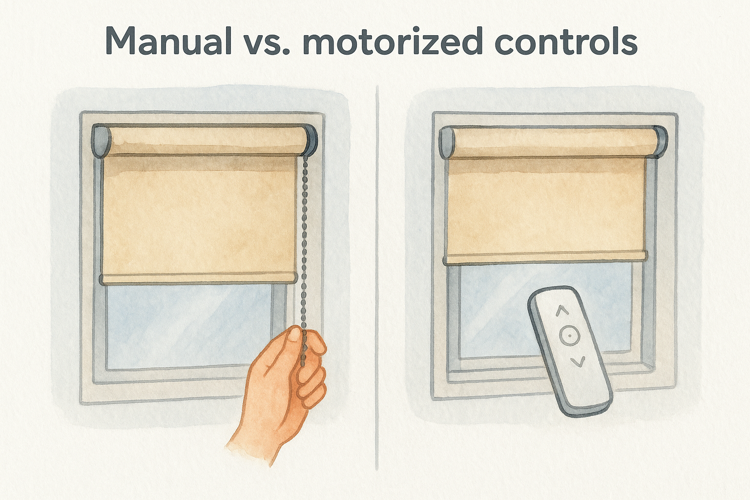Manual vs. motorized controls