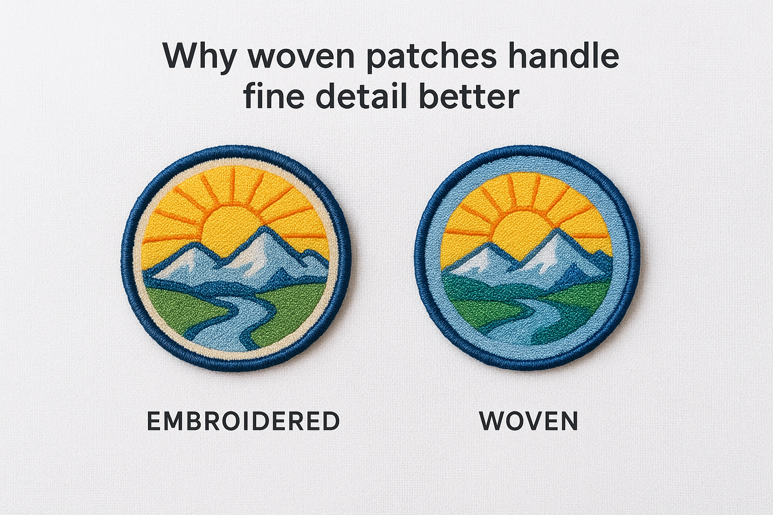 Why woven patches handle fine detail better