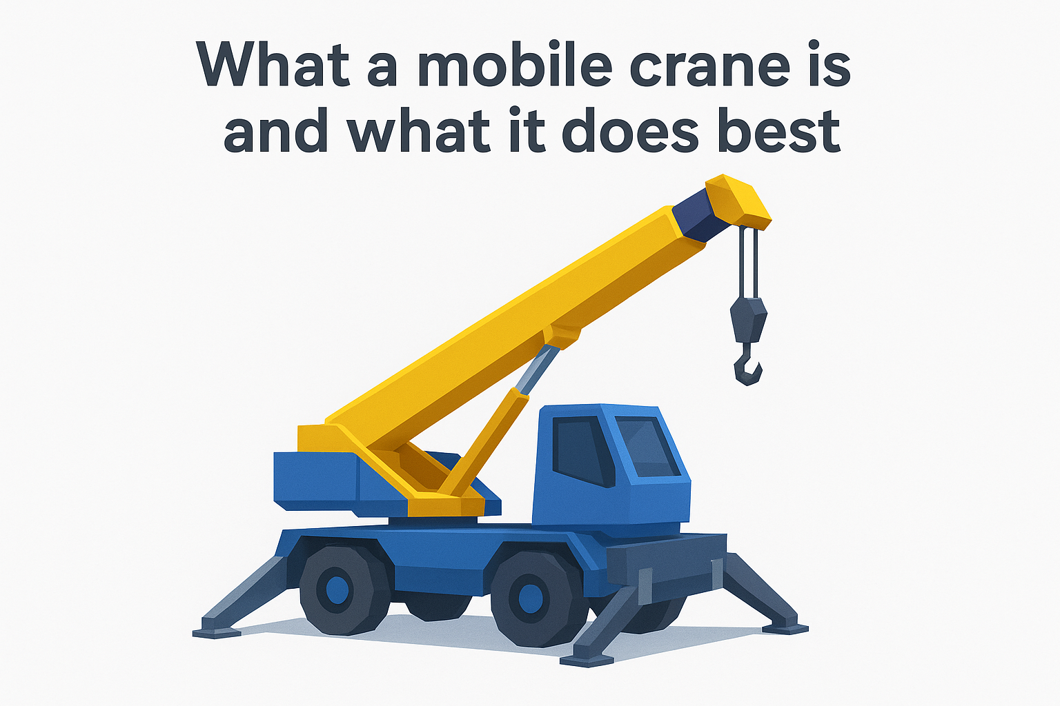 What a mobile crane is and what it does best