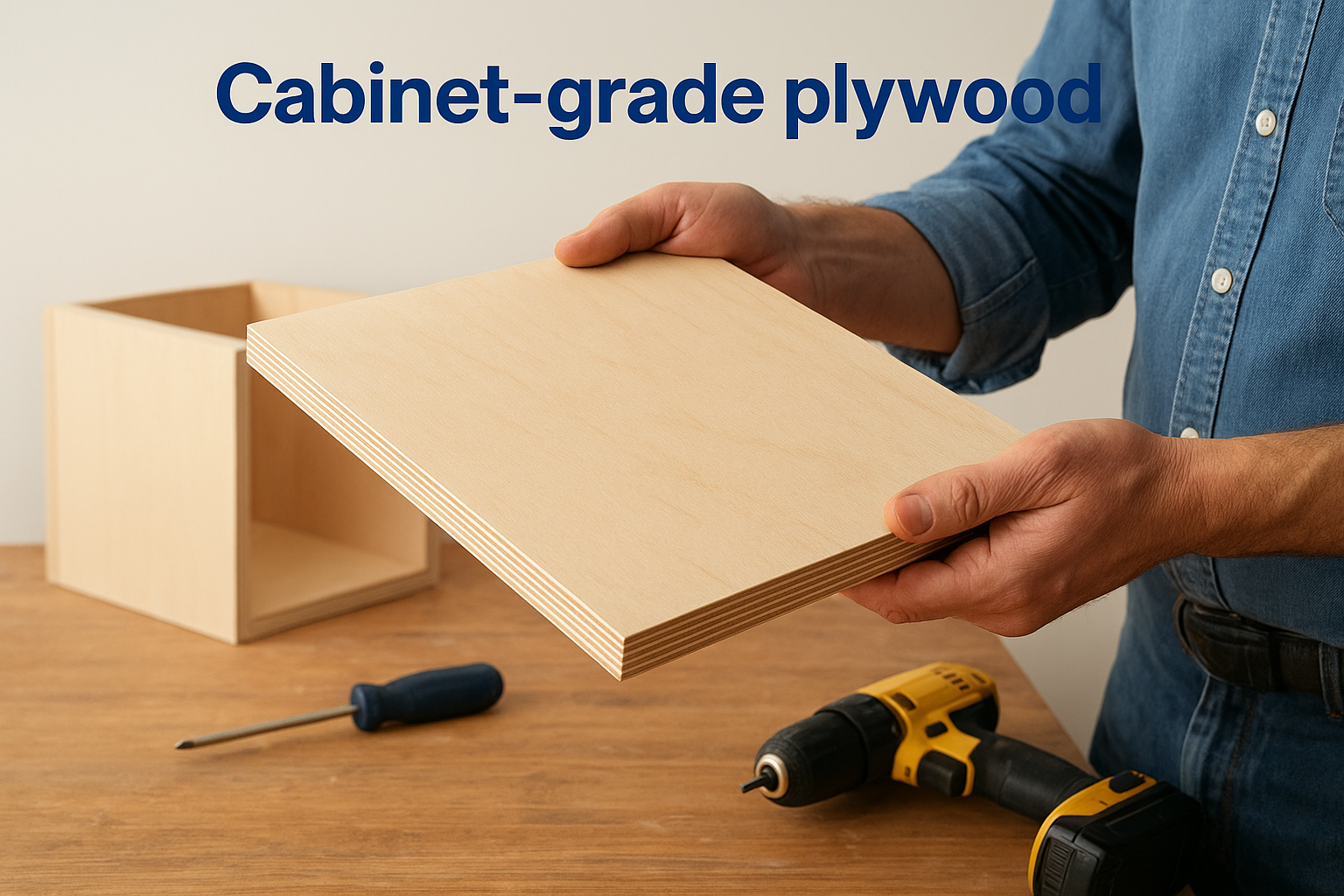 1. Cabinet-grade plywood