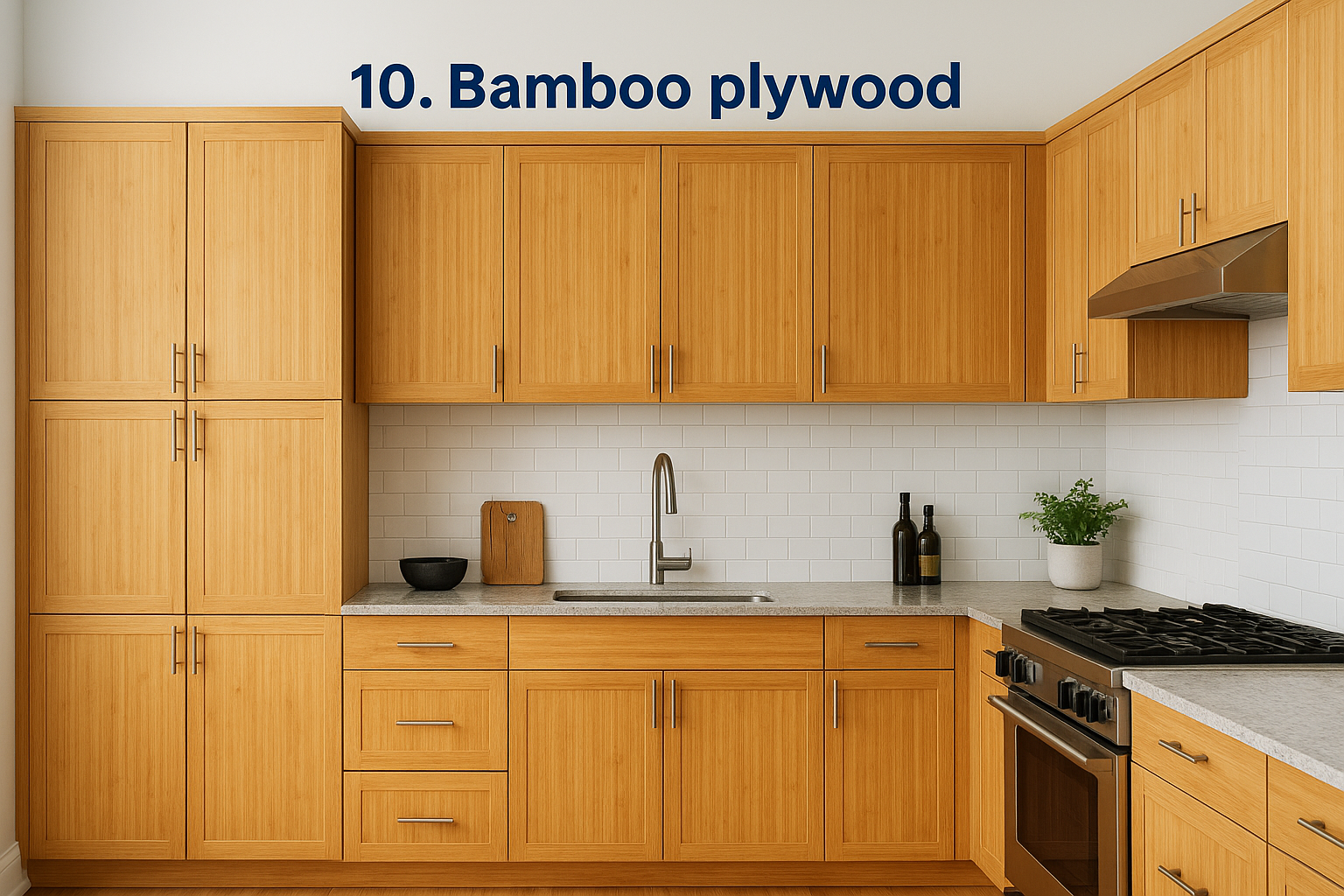 10. Bamboo plywood