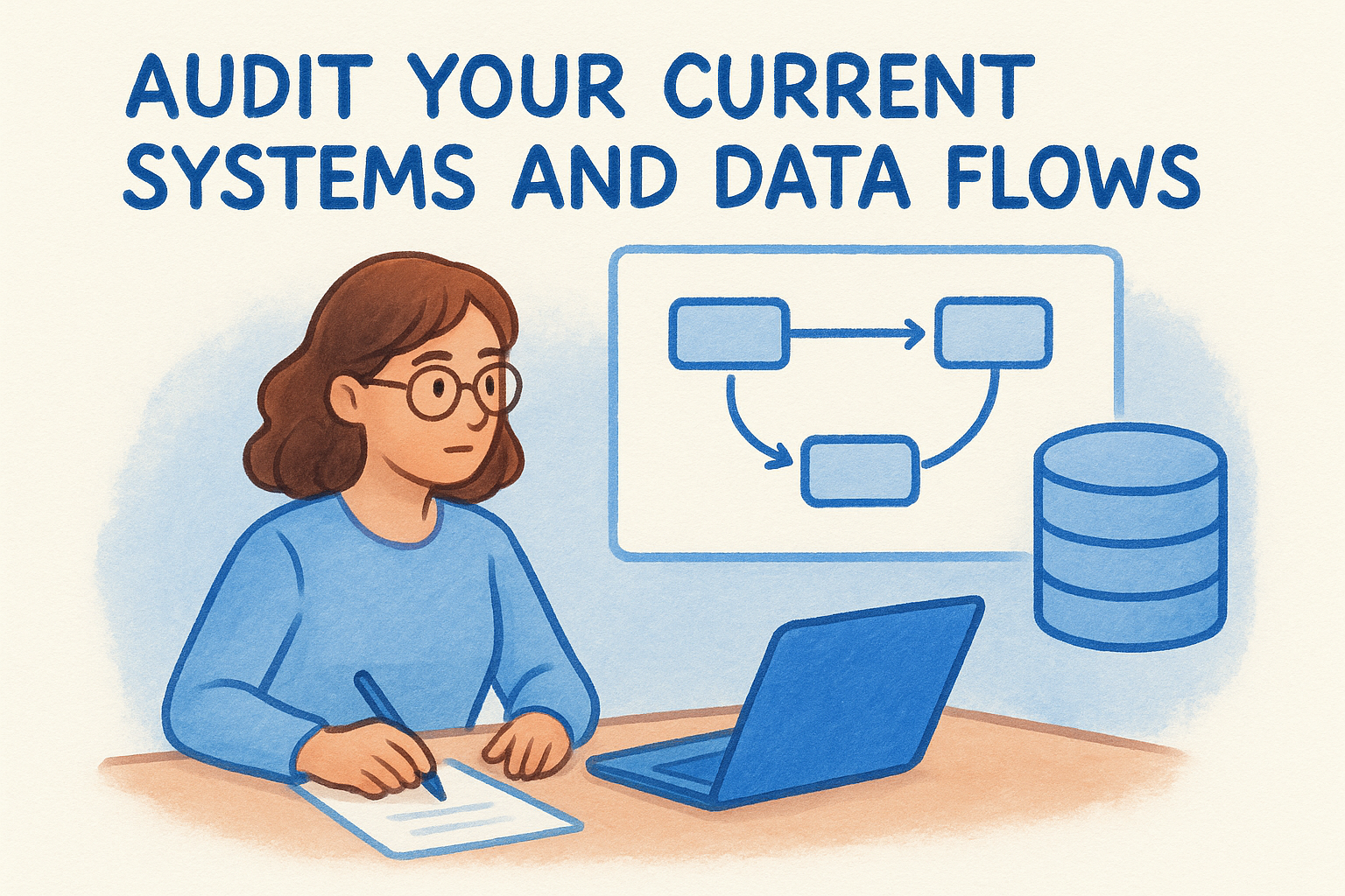 Audit your current systems and data flows