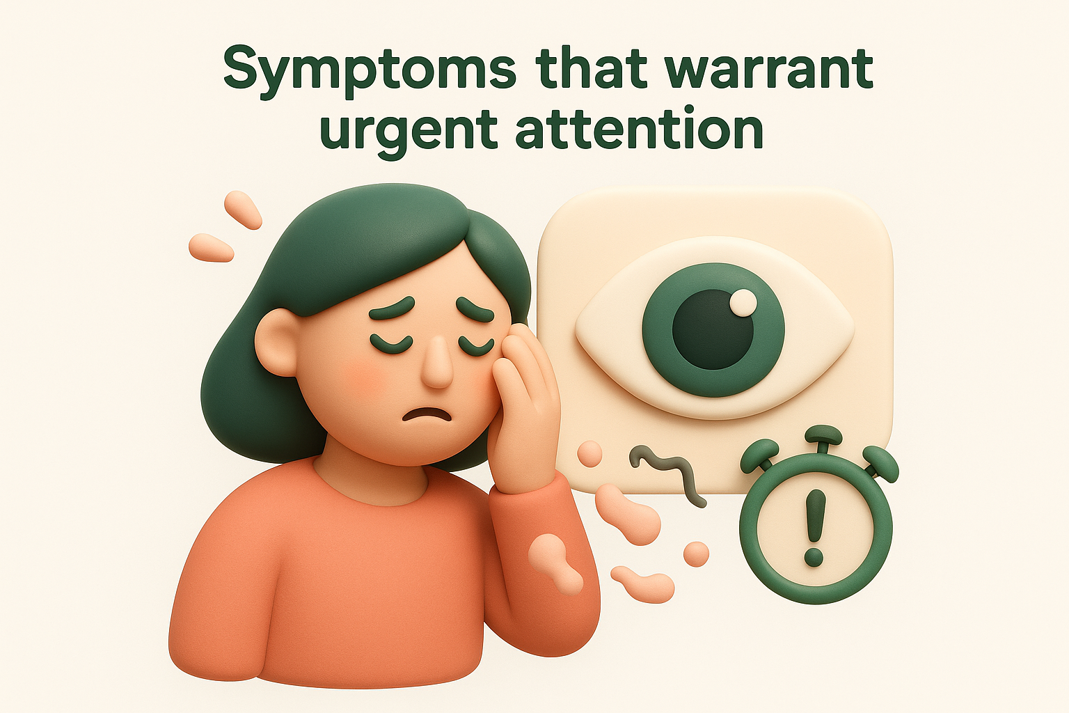 Symptoms that warrant urgent attention