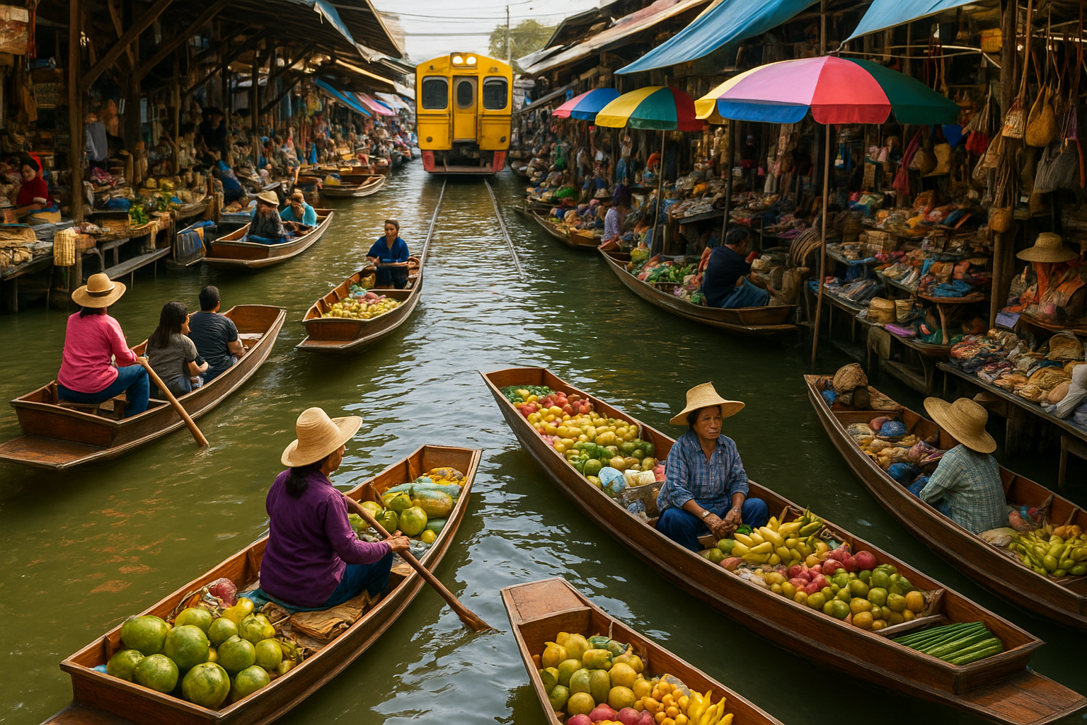 3. Targ wodny Damnoen Saduak i Maeklong