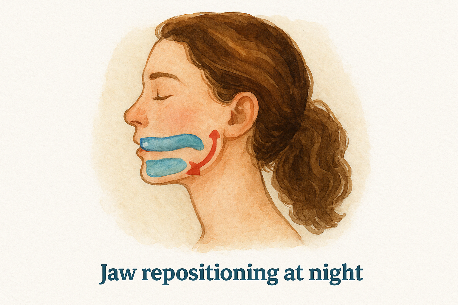 Jaw repositioning at night