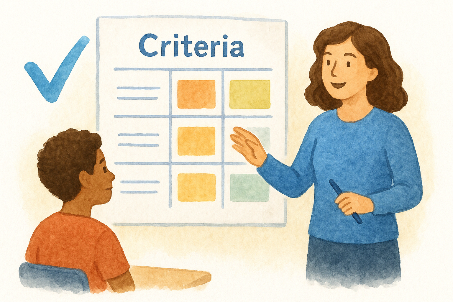 How to set criteria students can actually use