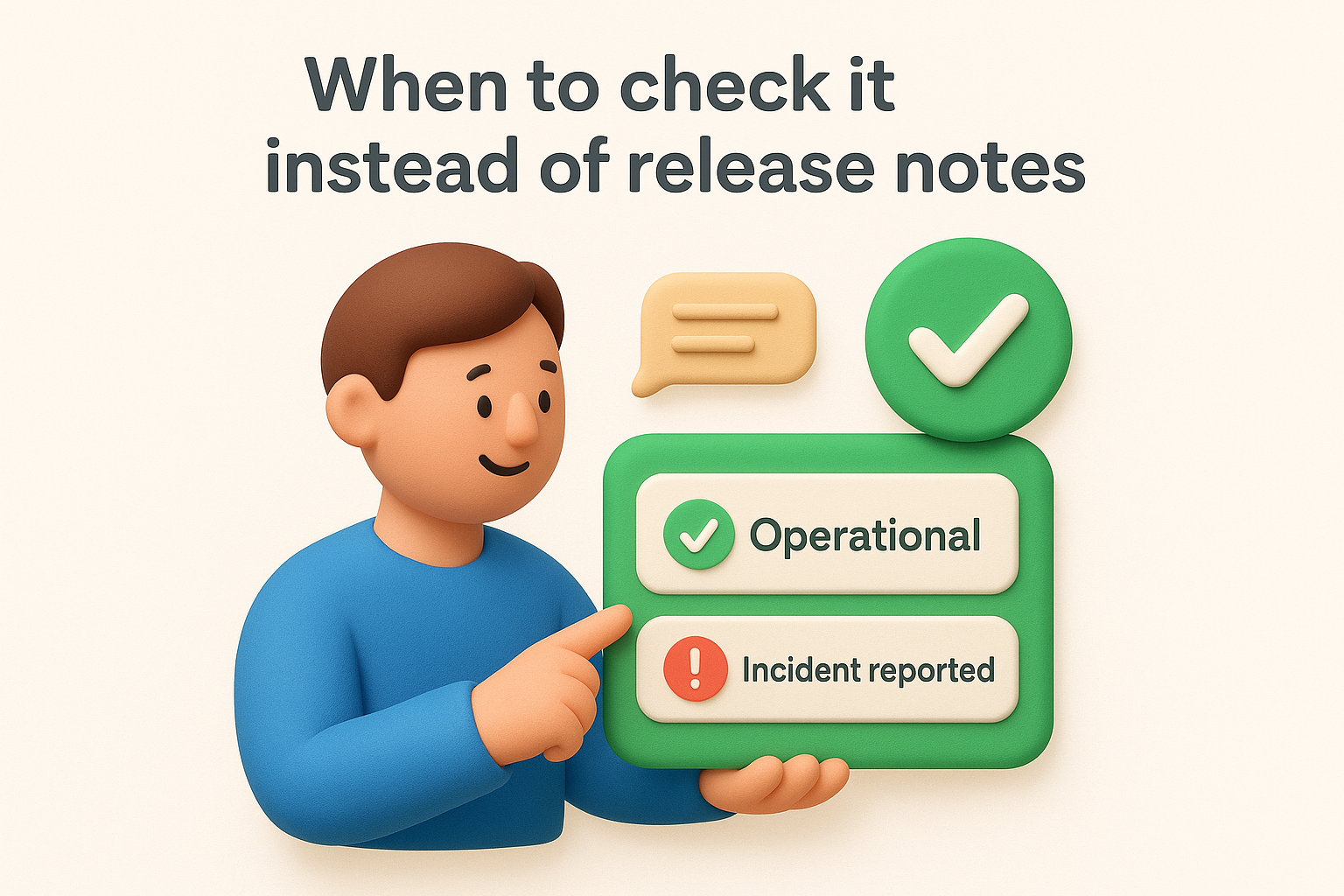 When to check it instead of release notes