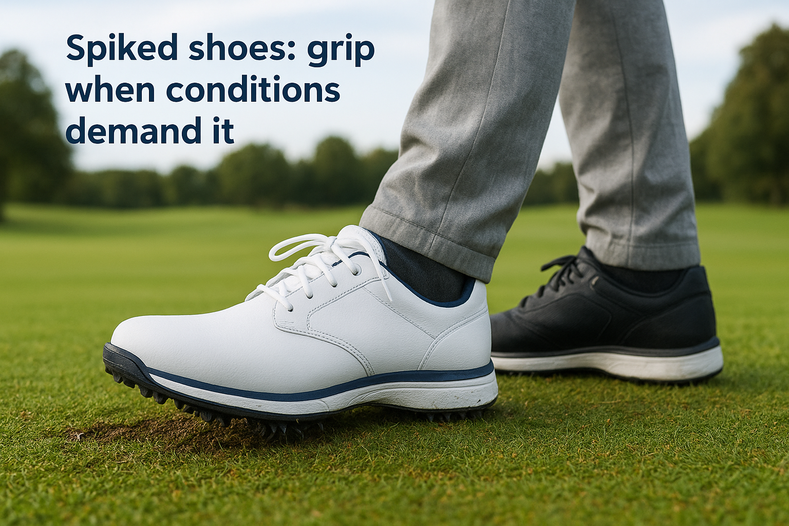 Spiked shoes: grip when conditions demand it