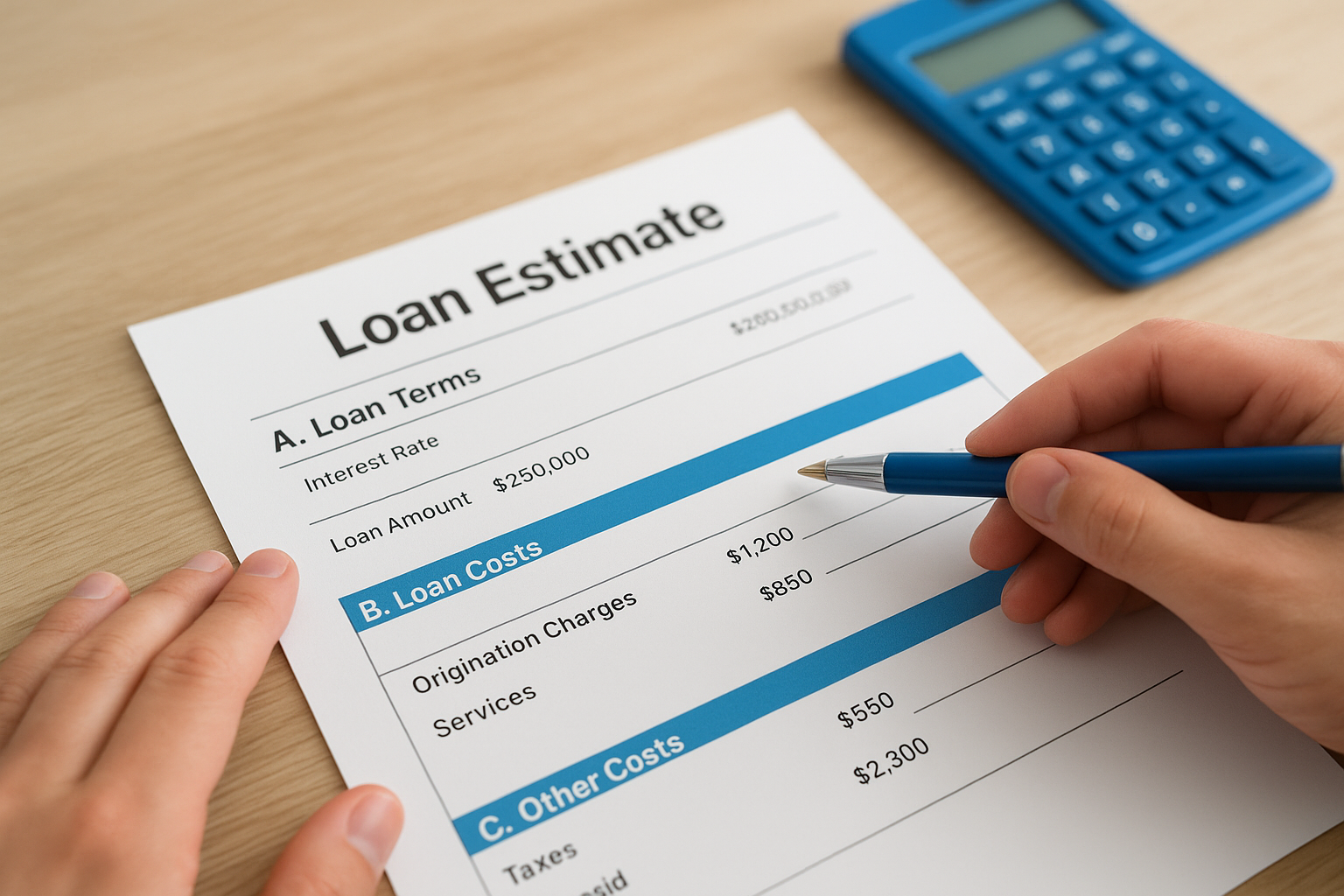 Use the Loan Estimate to make real comparisons