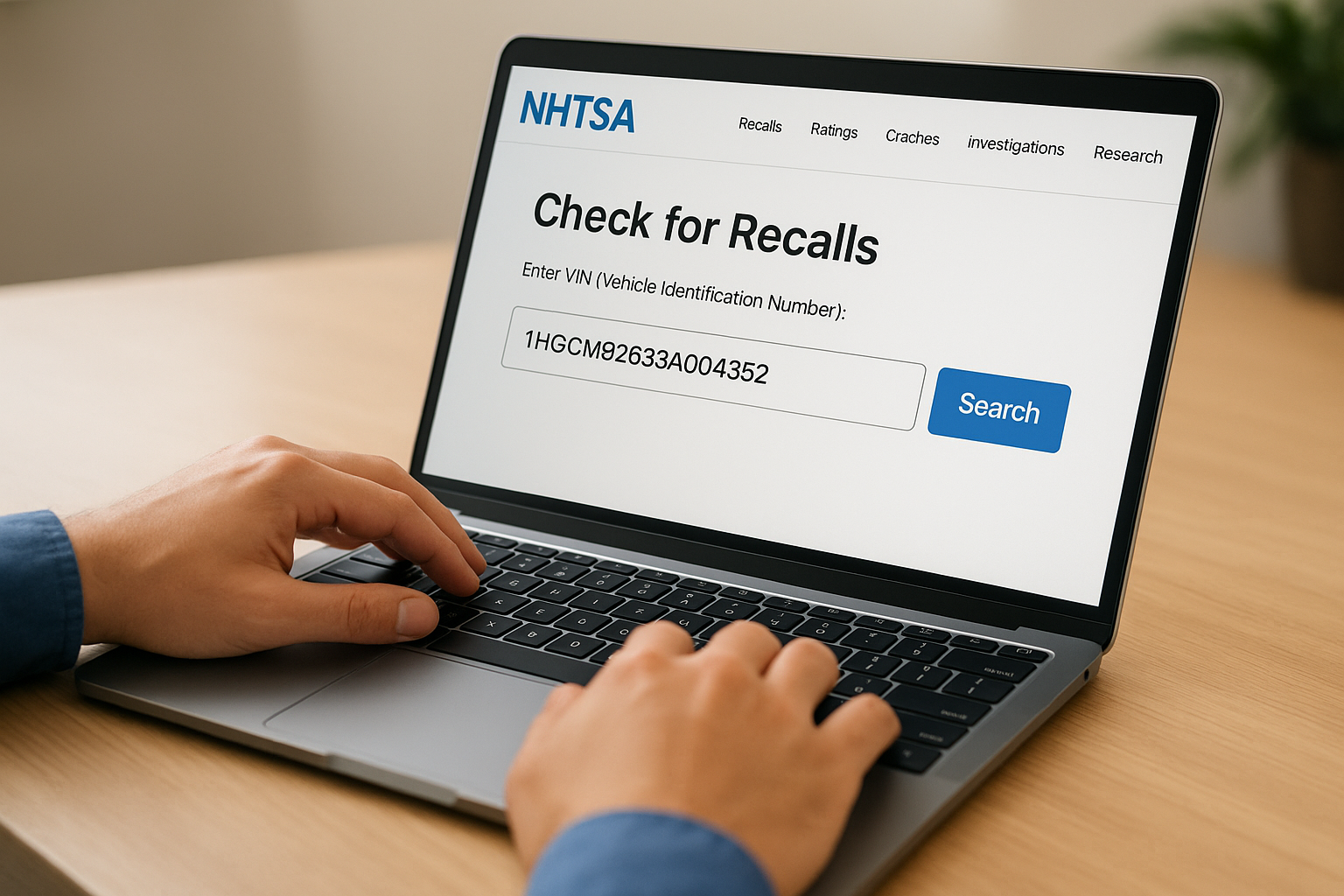Use NHTSA's VIN lookup tool