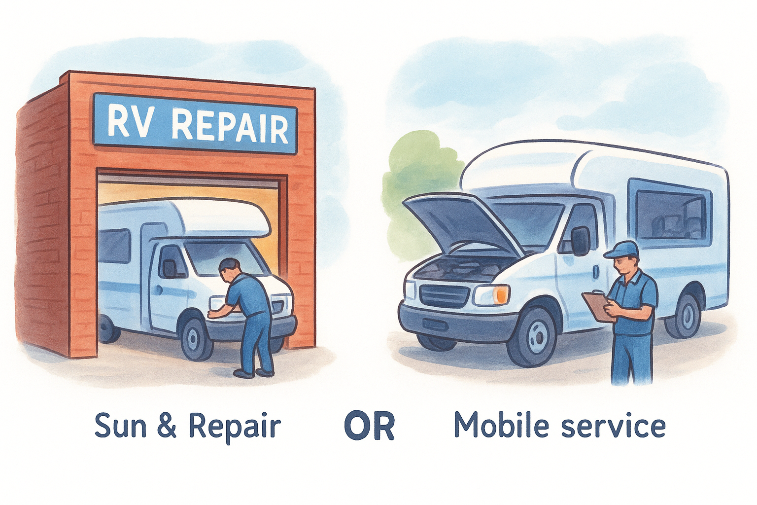 When to choose a shop over mobile service