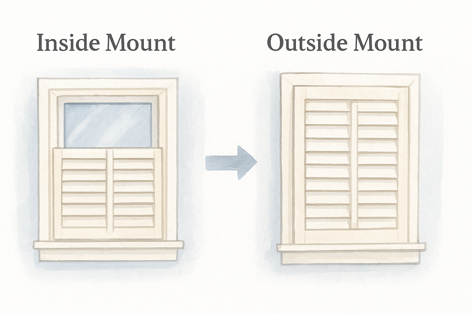 Choosing inside mount vs. outside mount