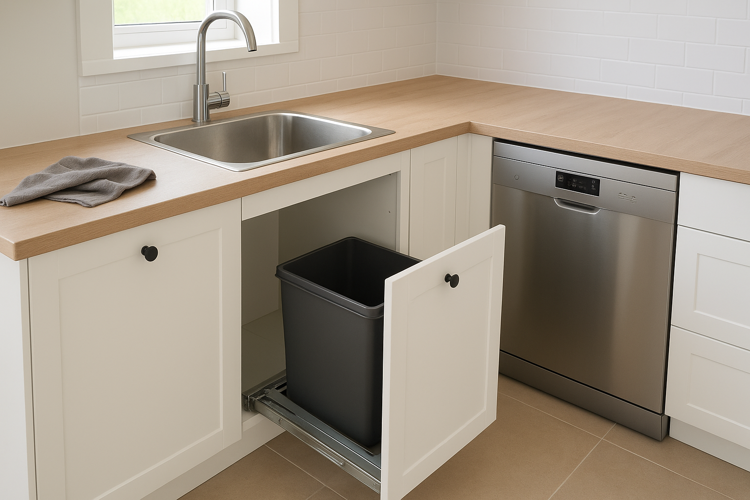 13. Putting the sink, bin and dishwasher in the wrong mix