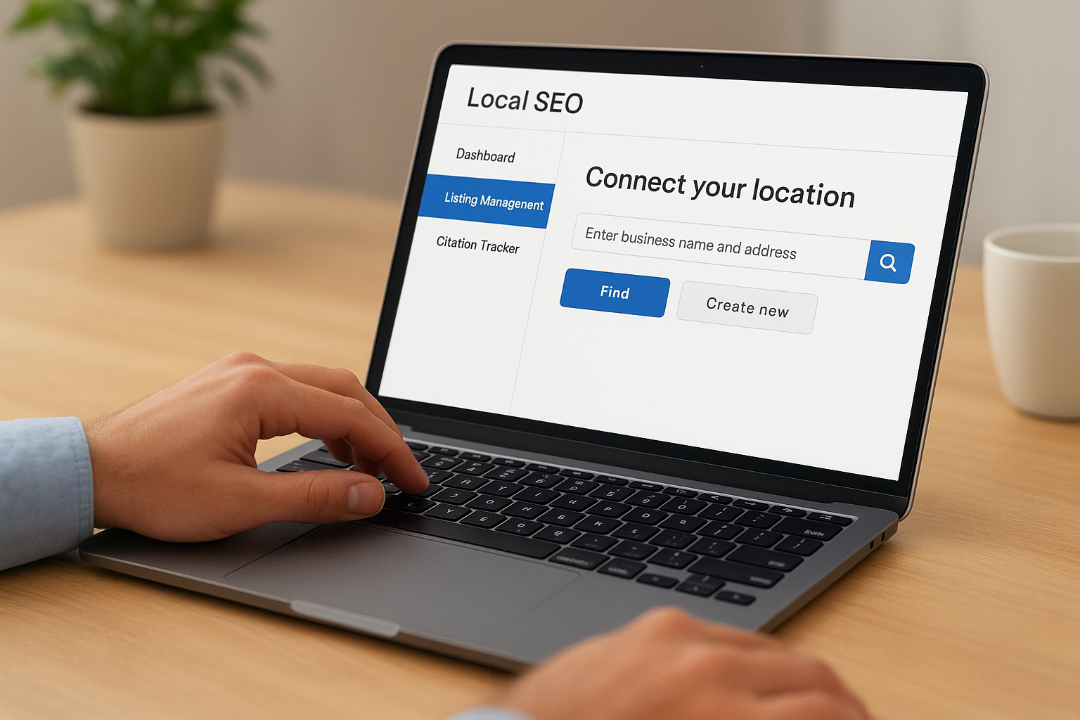 Connect your location in the dashboard