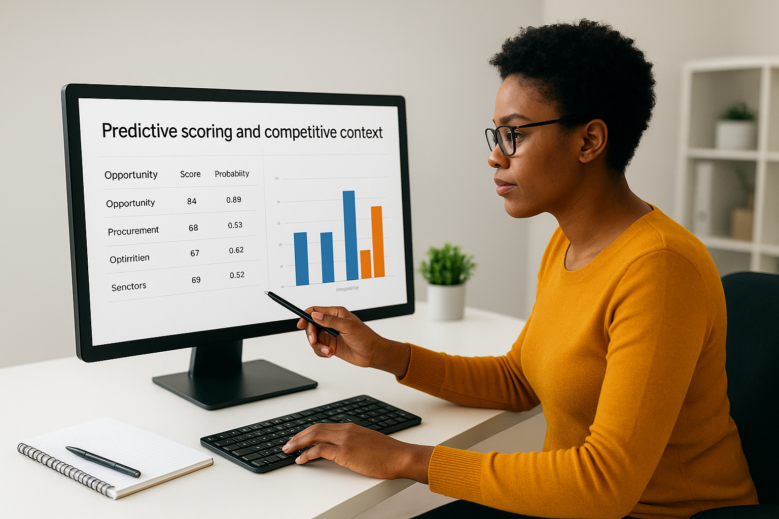 Predictive scoring and competitive context