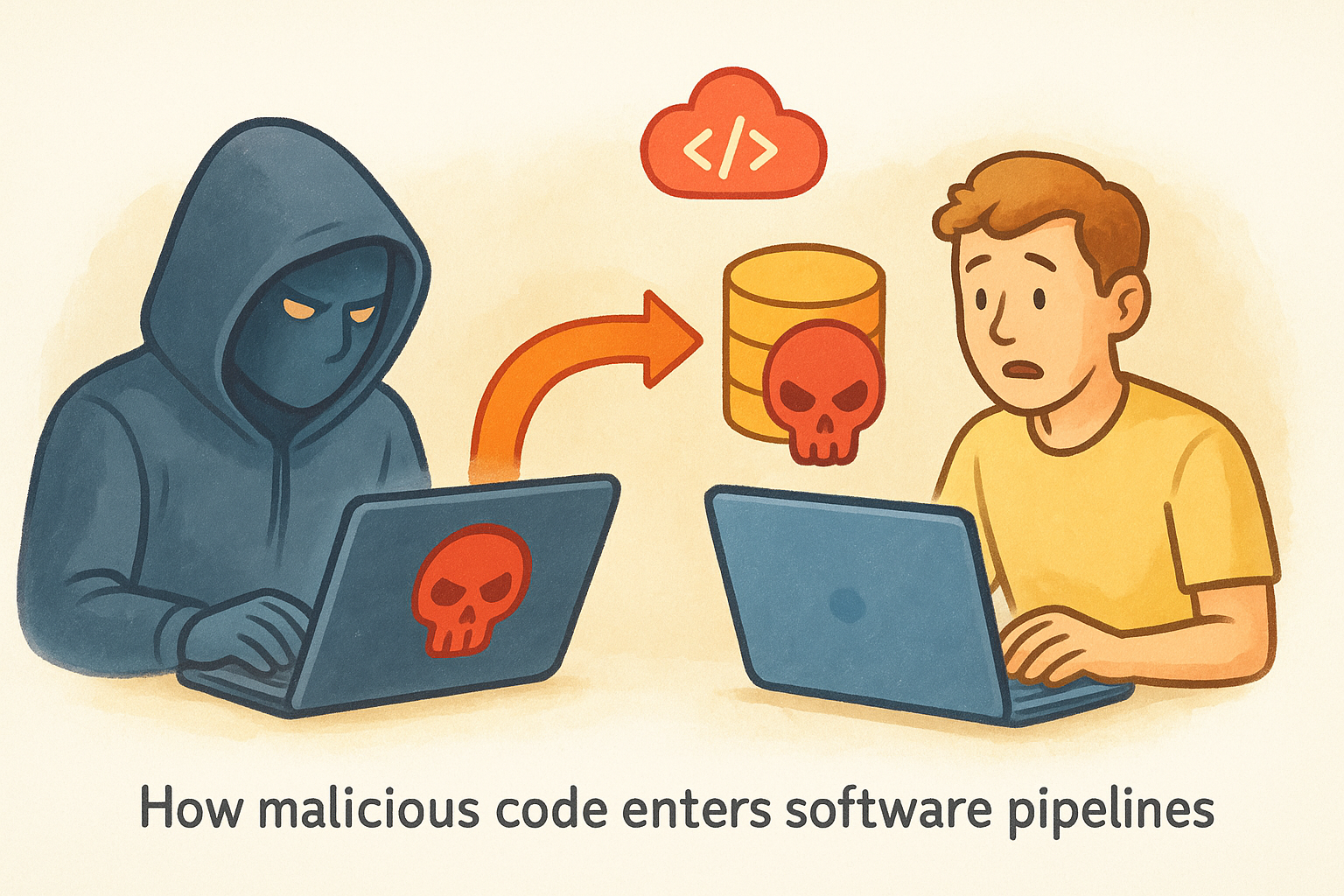 How malicious code enters software pipelines