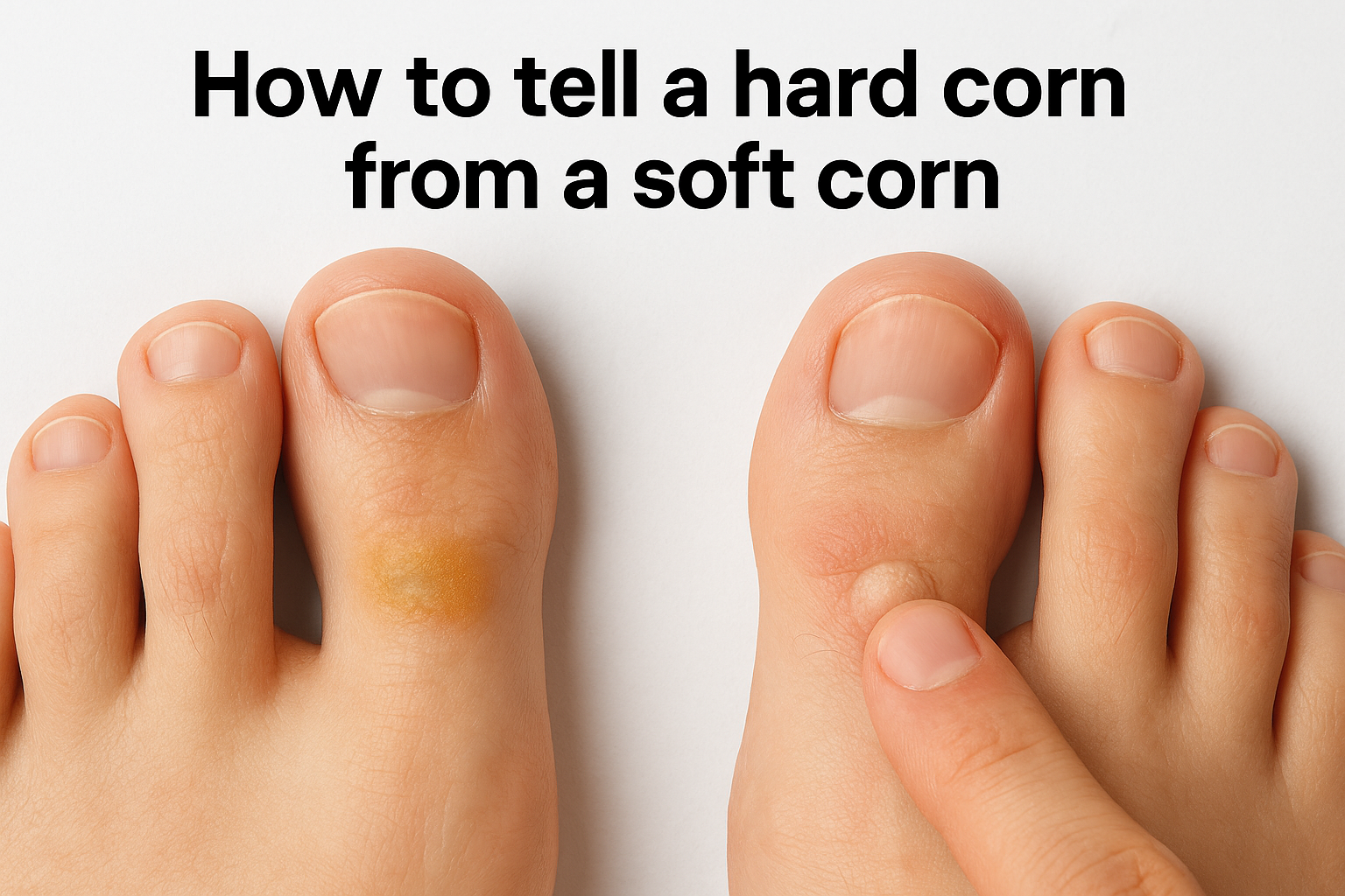 How to tell a hard corn from a soft corn