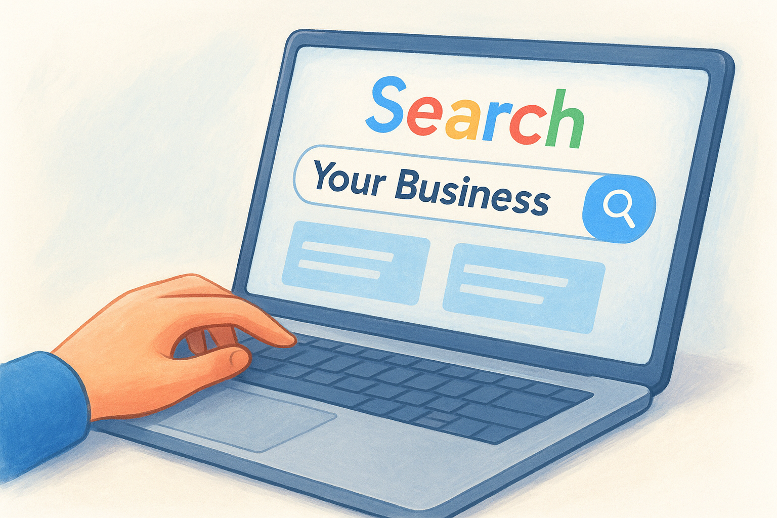 Search for your business on Google