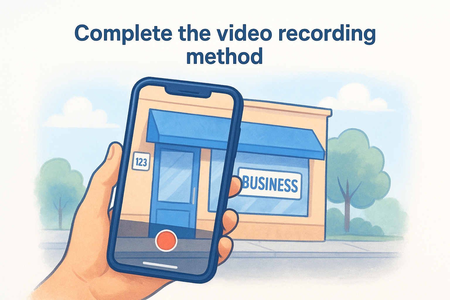 Complete the video recording method