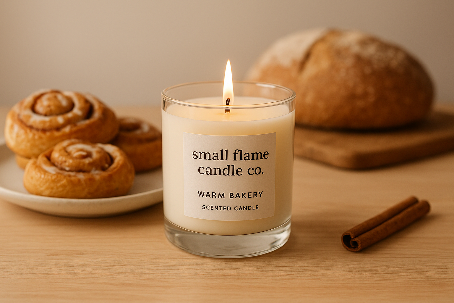 1. Small Flame Candle Company warm bakery scents