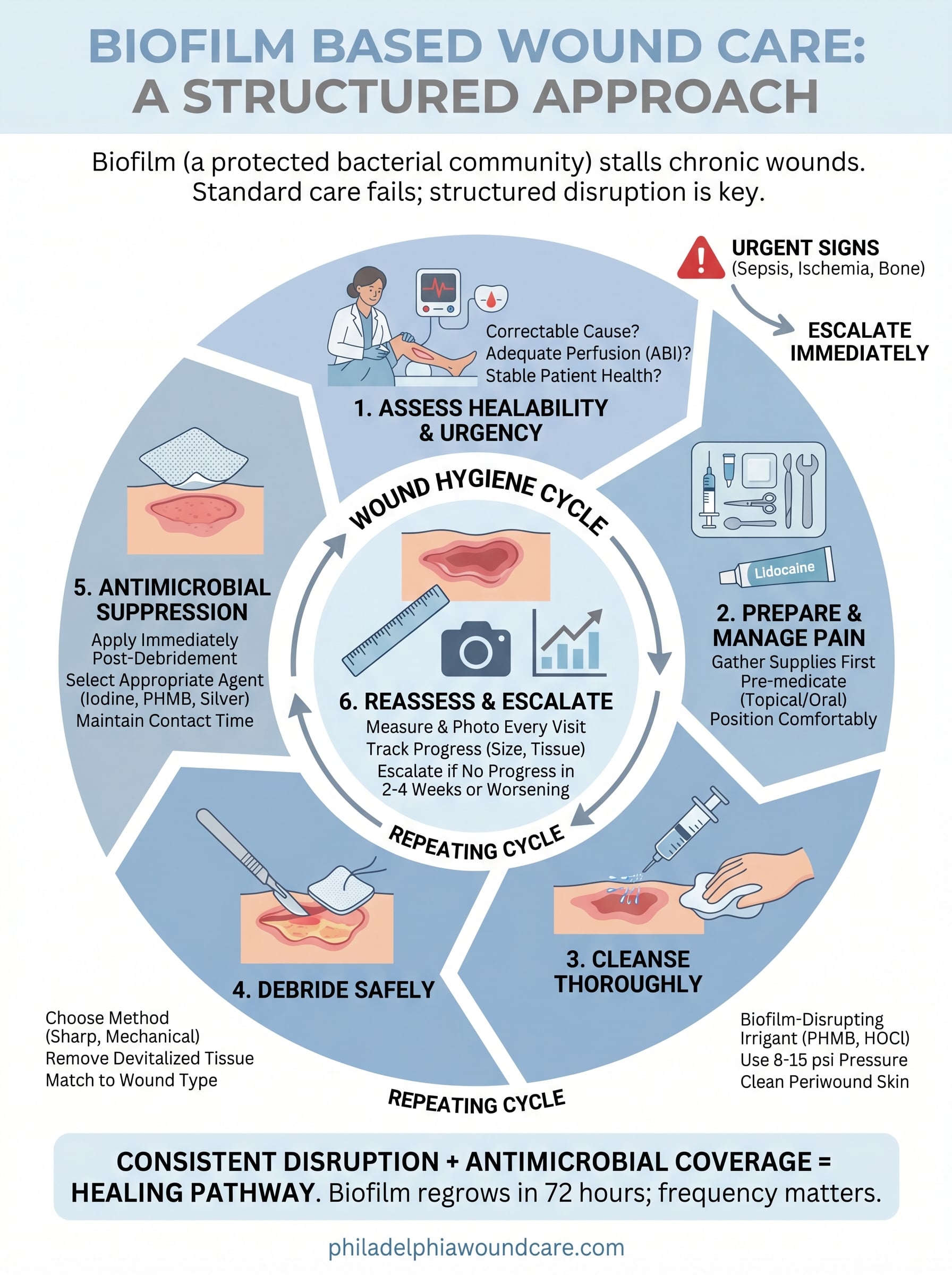 biofilm based wound care infographic