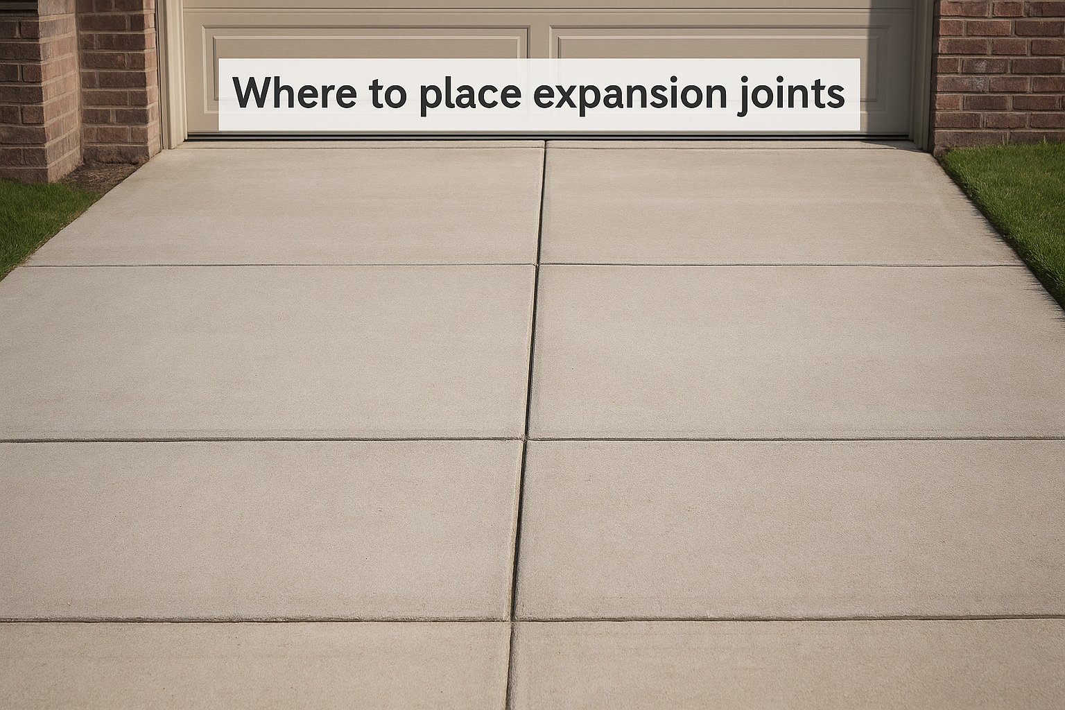 Where to place expansion joints