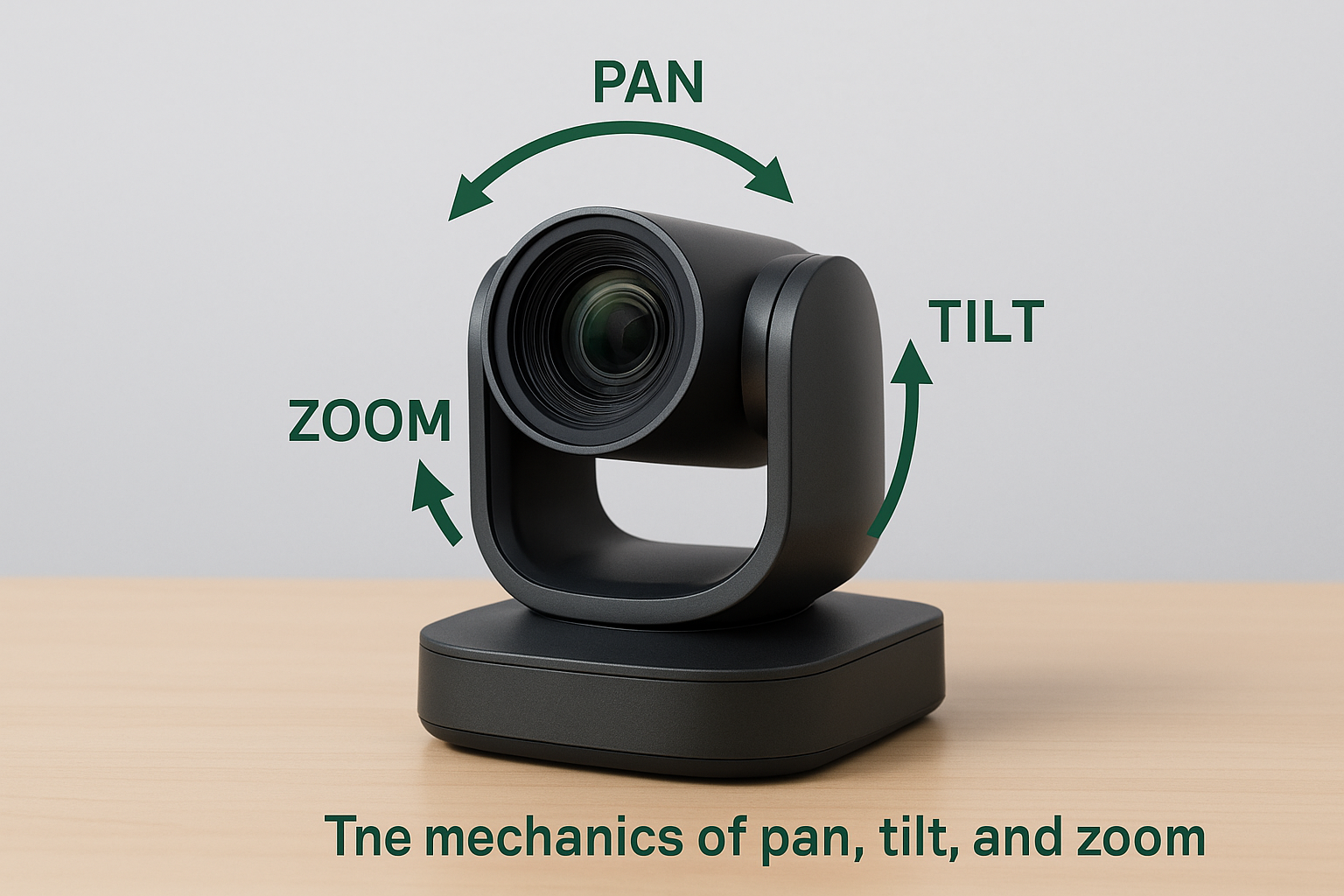 The mechanics of pan, tilt, and zoom