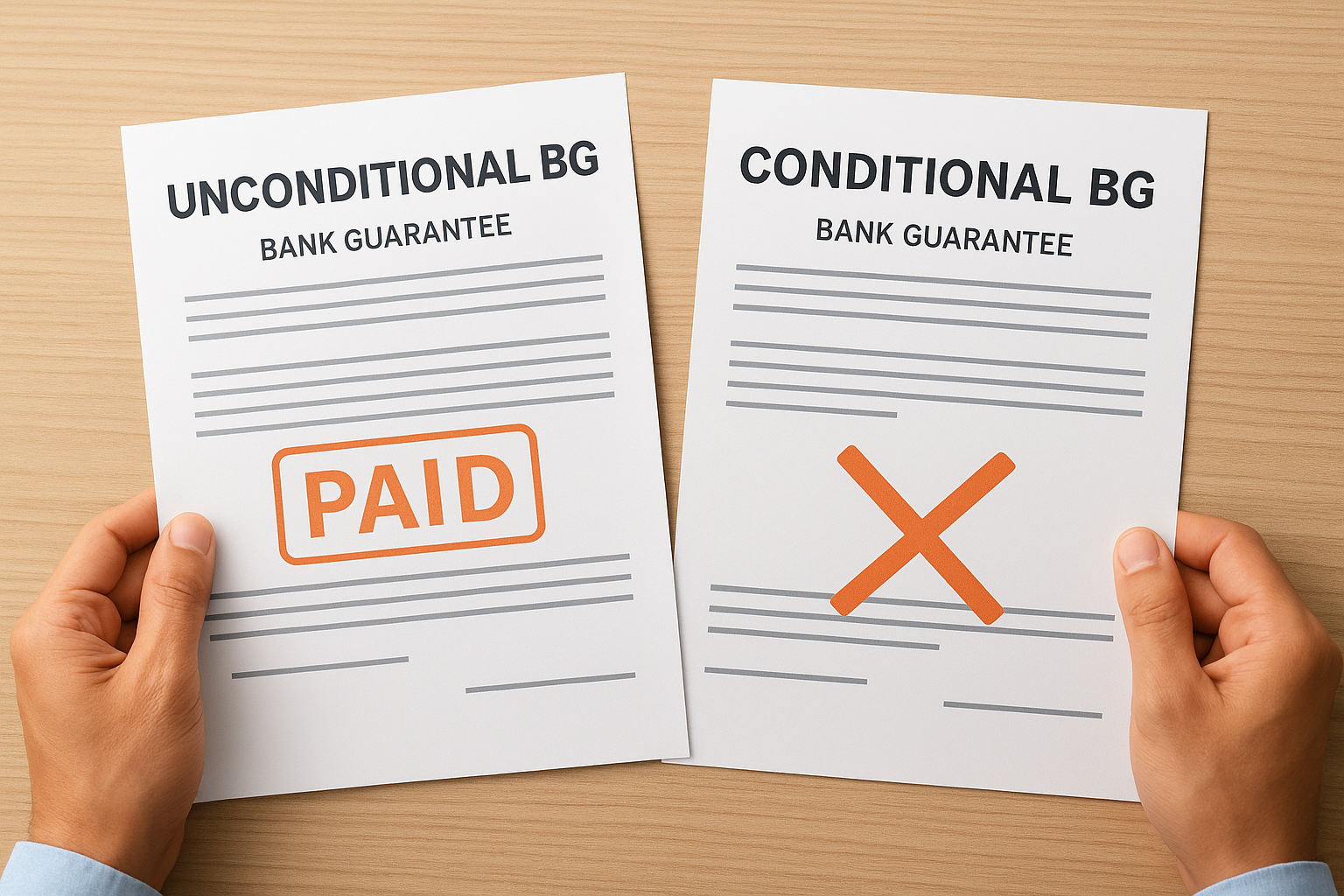 Unconditional BG vs conditional BG